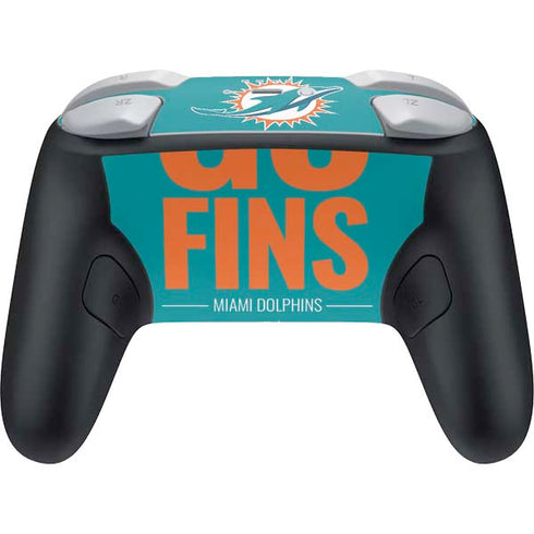 NFL Miami Dolphins Team Motto Nintendo Switch 2 (2025) Pro Controller Skin