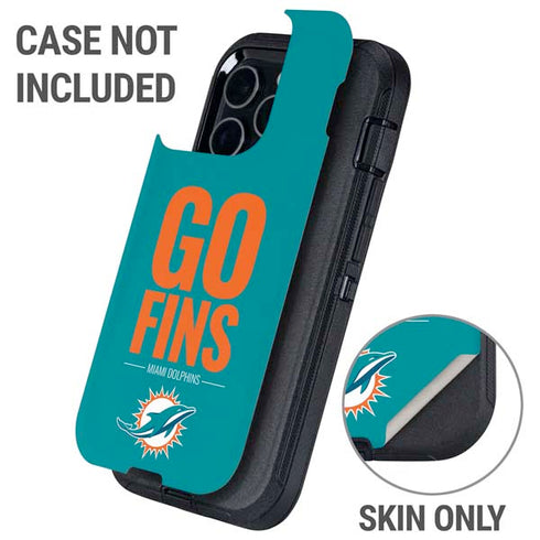 NFL Miami Dolphins Team Motto Otterbox Defender iPhone Skin