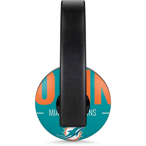 NFL Miami Dolphins Team Motto PlayStation 4 Gold Wireless Headset Skin