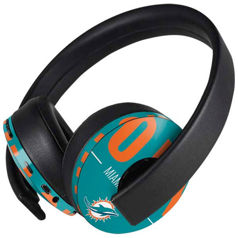 NFL Miami Dolphins Team Motto PlayStation 4 Gold Wireless Headset Skin