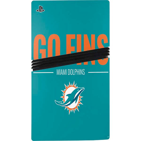 NFL Miami Dolphins Team Motto PS5 Pro Console Skin