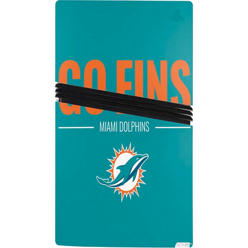 NFL Miami Dolphins Team Motto PS5 Pro Console Skin