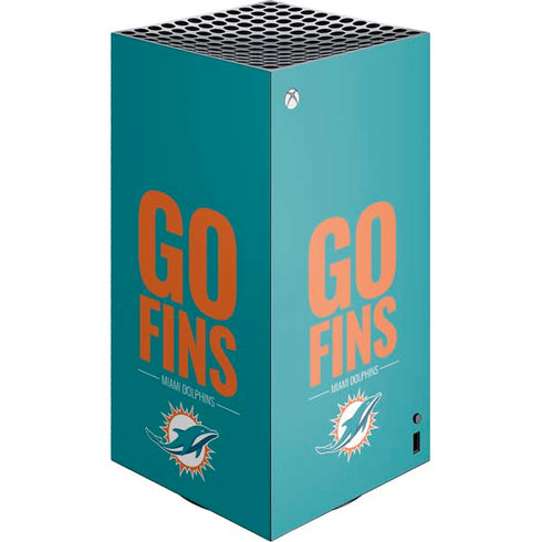 NFL Miami Dolphins Team Motto XBox Series X Digital Edition Console Skin