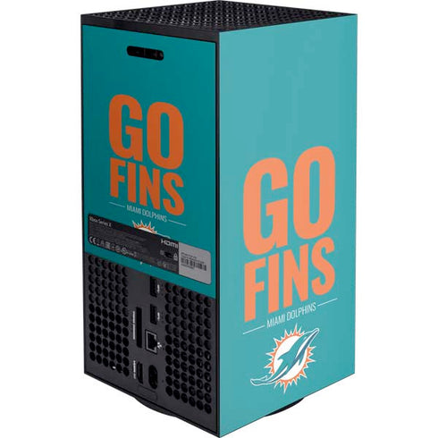 NFL Miami Dolphins Team Motto XBox Series X Digital Edition Console Skin