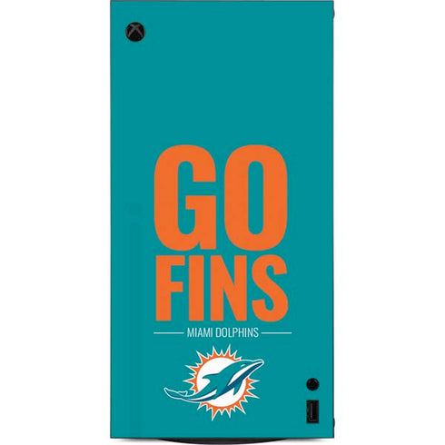 NFL Miami Dolphins Team Motto XBox Series X Digital Edition Console Skin