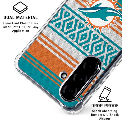NFL Miami Dolphins Trailblazer Galaxy A36 5G Clear Case