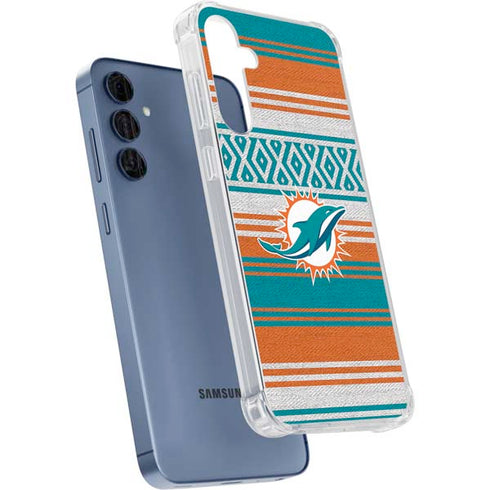 NFL Miami Dolphins Trailblazer Galaxy A55 5G Clear Case