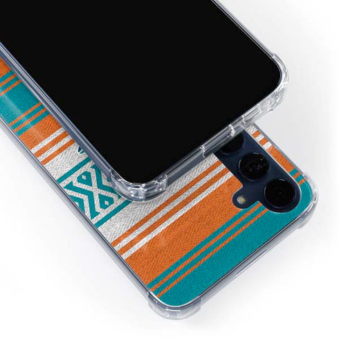 NFL Miami Dolphins Trailblazer Galaxy A55 5G Clear Case