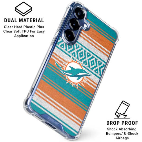 NFL Miami Dolphins Trailblazer Galaxy S25 Plus Clear Case