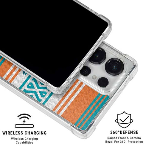 NFL Miami Dolphins Trailblazer Galaxy S25 Ultra Clear Case