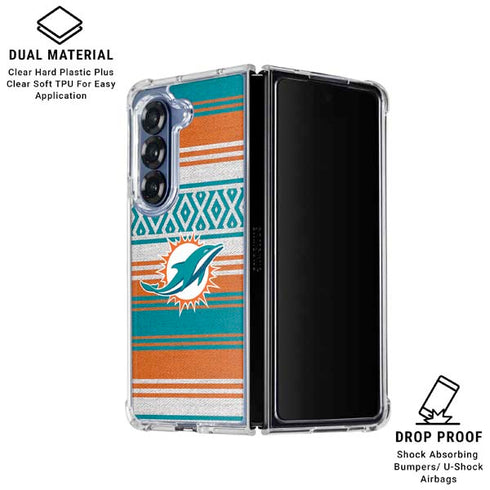 NFL Miami Dolphins Trailblazer Galaxy Z Fold6 Clear Case