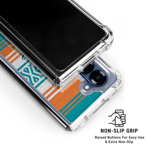NFL Miami Dolphins Trailblazer Galaxy Z Fold6 Clear Case