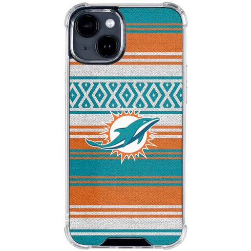 NFL Miami Dolphins Trailblazer iPhone 15 Clear Case