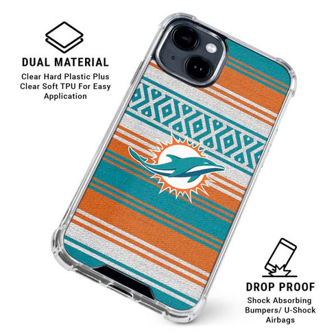 NFL Miami Dolphins Trailblazer iPhone 15 Clear Case