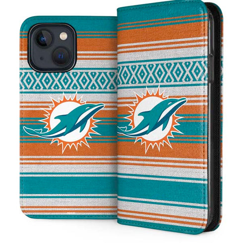 NFL Miami Dolphins Trailblazer iPhone 15 Plus Folio Case