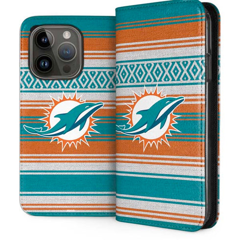 NFL Miami Dolphins Trailblazer iPhone 15 Pro Folio Case