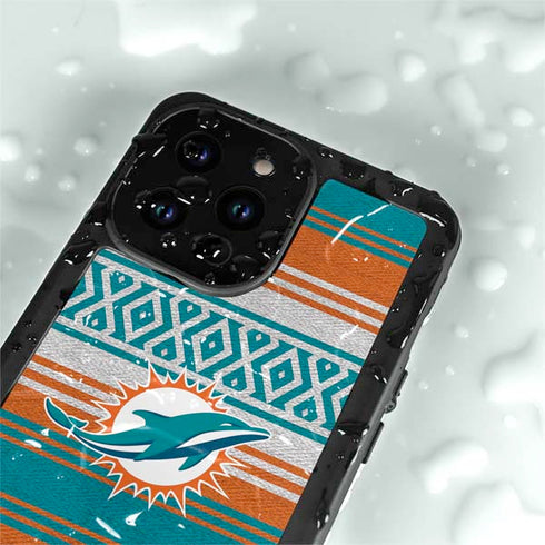 NFL Miami Dolphins Trailblazer iPhone 15 Pro Waterproof Case