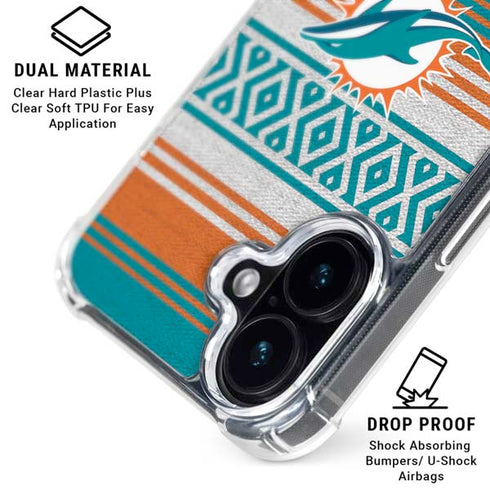 NFL Miami Dolphins Trailblazer iPhone 16 Clear Case