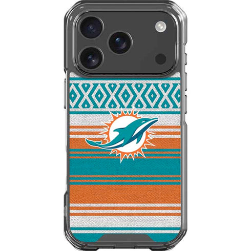 NFL Miami Dolphins Trailblazer iPhone 18 Pro Clear Case