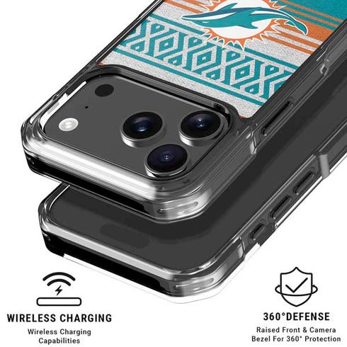 NFL Miami Dolphins Trailblazer iPhone 18 Pro Clear Case