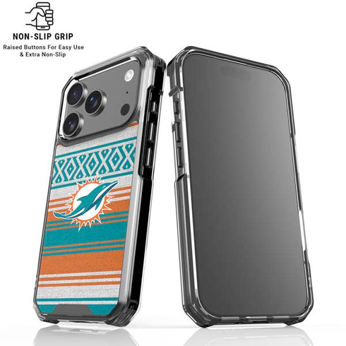 NFL Miami Dolphins Trailblazer iPhone 18 Pro Clear Case