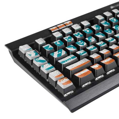 NFL Miami Dolphins Trailblazer K95 RGB PLATINUM Mechanical Gaming Keyboard Skin