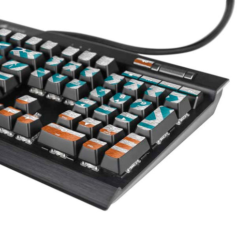 NFL Miami Dolphins Trailblazer K95 RGB PLATINUM Mechanical Gaming Keyboard Skin