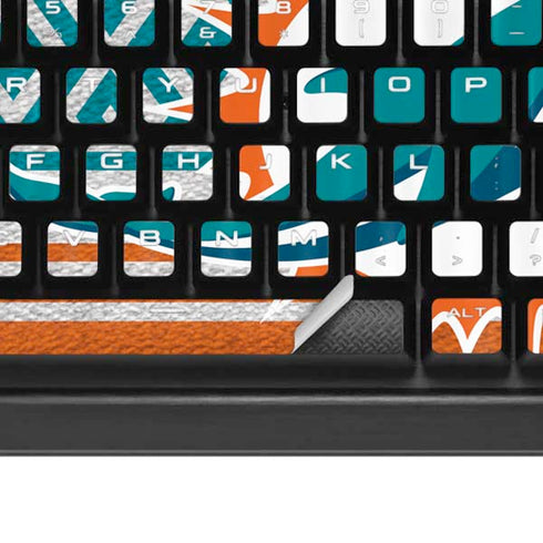 NFL Miami Dolphins Trailblazer K95 RGB PLATINUM Mechanical Gaming Keyboard Skin