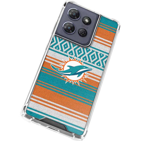 NFL Miami Dolphins Trailblazer Moto G 5G (2025) Clear Case