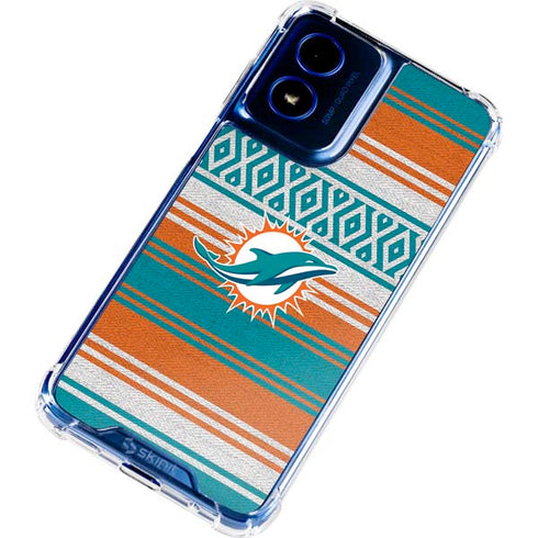 NFL Miami Dolphins Trailblazer Moto G 5G (2024) Clear Case