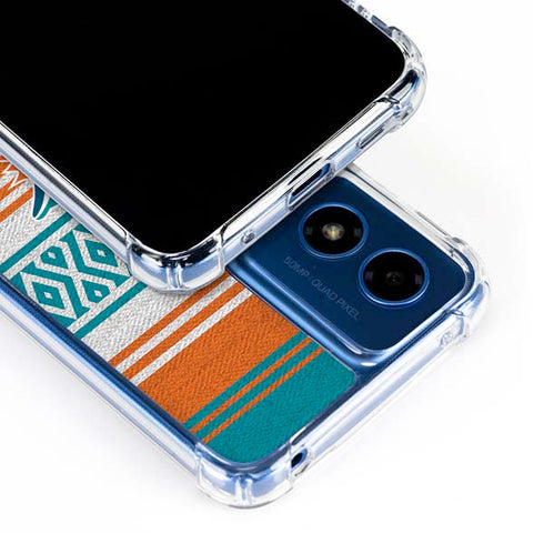 NFL Miami Dolphins Trailblazer Moto G 5G (2024) Clear Case