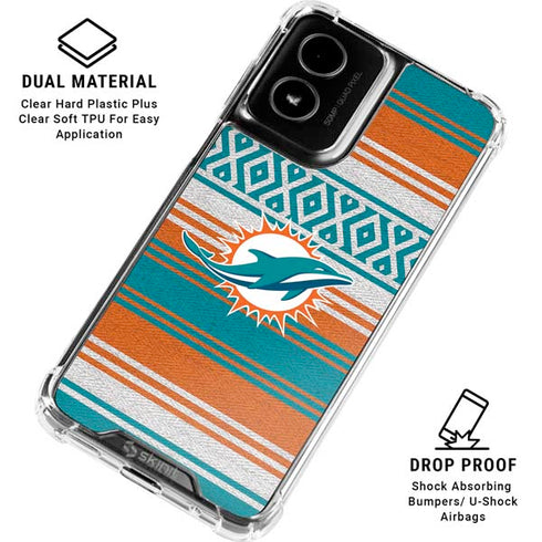 NFL Miami Dolphins Trailblazer Moto G Power 5G (2024) Clear Case