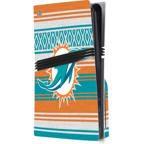 NFL Miami Dolphins Trailblazer PS5 Pro Disk Console Skin