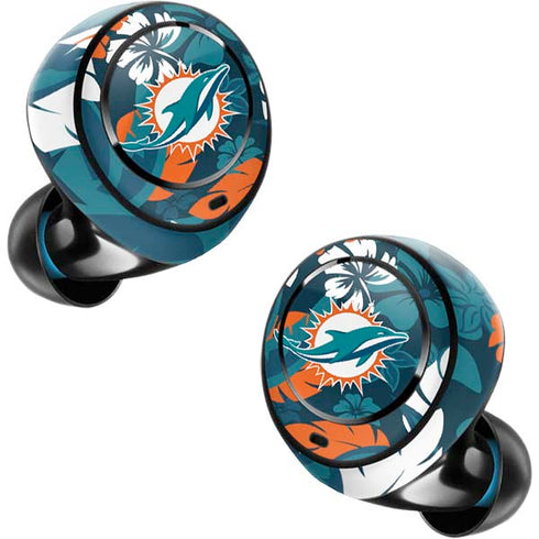 NFL Miami Dolphins Tropical Print Amazon Echo Buds Skin