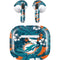 NFL Miami Dolphins Tropical Print Apple AirPods (3rd Gen 2021) Skin