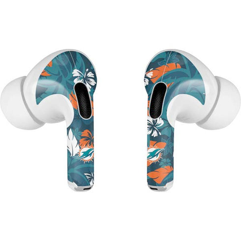 NFL Miami Dolphins Tropical Print Apple AirPods Pro Skin