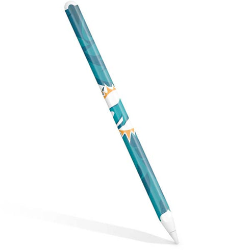 NFL Miami Dolphins Tropical Print Apple Pencil (2nd Gen 2019) Skin