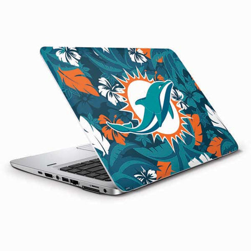 NFL Miami Dolphins Tropical Print HP Elitebook Skin