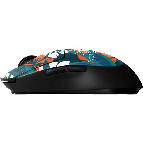 NFL Miami Dolphins Tropical Print G Pro Wireless Gaming Mouse Skin