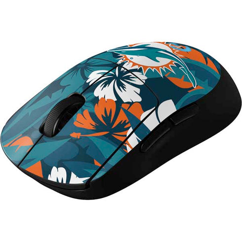 NFL Miami Dolphins Tropical Print G Pro Wireless Gaming Mouse Skin