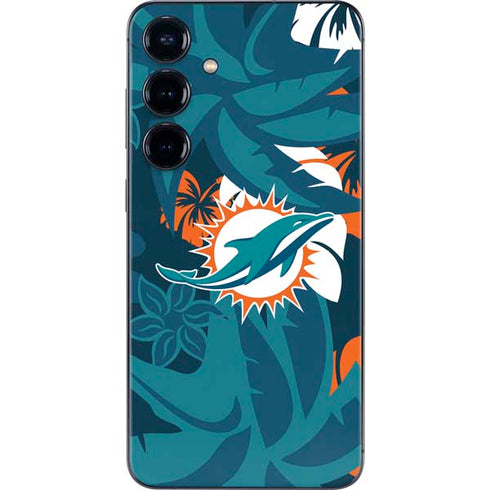 NFL Miami Dolphins Tropical Print Galaxy A16 5G Skin