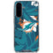 NFL Miami Dolphins Tropical Print Galaxy A36 5G Clear Case