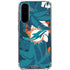 NFL Miami Dolphins Tropical Print Galaxy A36 5G Clear Case