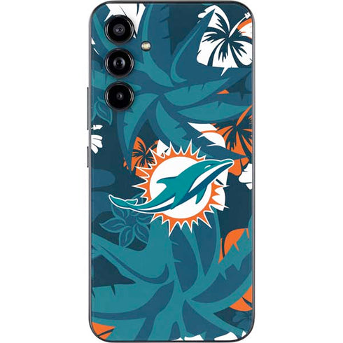 NFL Miami Dolphins Tropical Print Galaxy A54 5G Skin