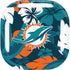 NFL Miami Dolphins Tropical Print Galaxy Buds Live Skin
