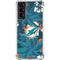 NFL Miami Dolphins Tropical Print Galaxy S22 Clear Case
