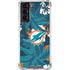 NFL Miami Dolphins Tropical Print Galaxy S22 Clear Case