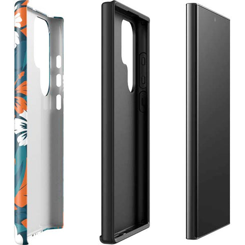 NFL Miami Dolphins Tropical Print Galaxy S23 Ultra Pro Case