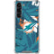 NFL Miami Dolphins Tropical Print Galaxy S24 FE Clear Case