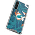 NFL Miami Dolphins Tropical Print Galaxy S24 FE Clear Case